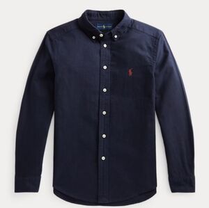 Polo by Ralph Lauren Boys Size 4 Navy Blue Button Down Shirt New